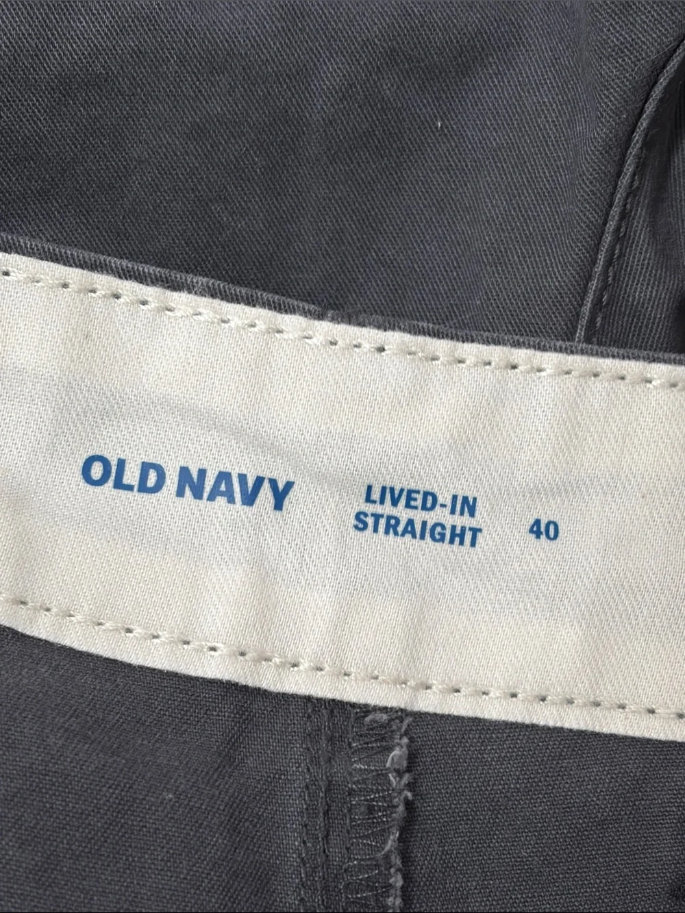 NWT Old Navy Blue Lived-In Straight Flat Front Cotton Casual Shorts